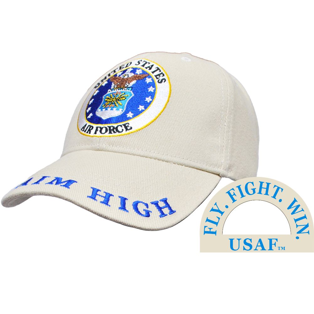 U.S. Air Force Emblem Ball Cap KHAKI - Aim High