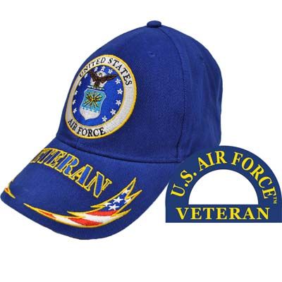 U.S. Air Force Veteran Ball Cap - BLUE