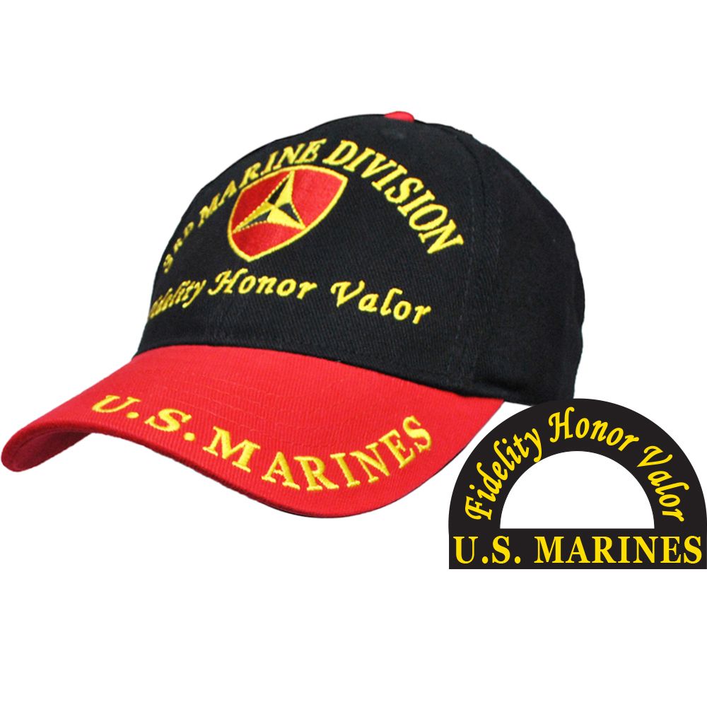 3rd Marine Division Ball Cap - Fidelity Honor Valor