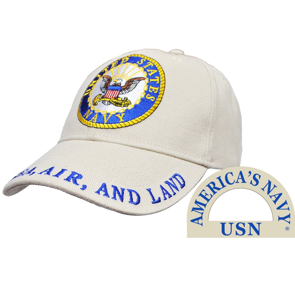 U.S. Navy Logo KHAKI - Sea, Air and Land