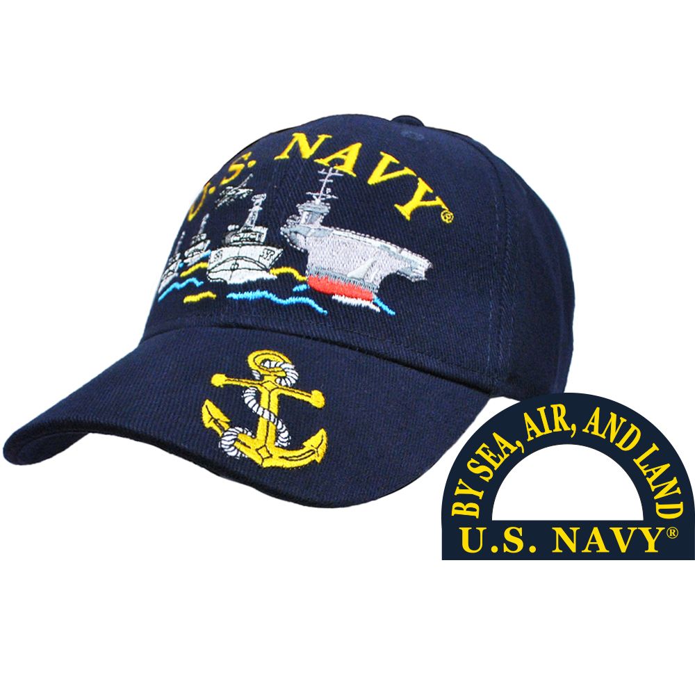 U.S. Navy Ship Fleet Ball Cap with Anchor