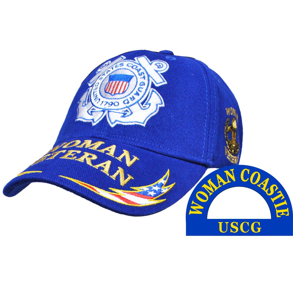 Woman Coast Guard Veteran Ball Cap