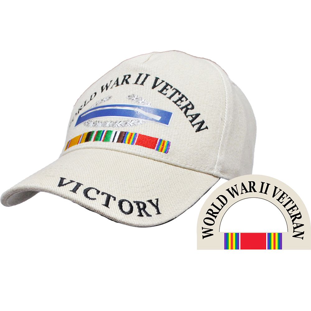 World War II Veteran Ball Cap KHAKI - Victory
