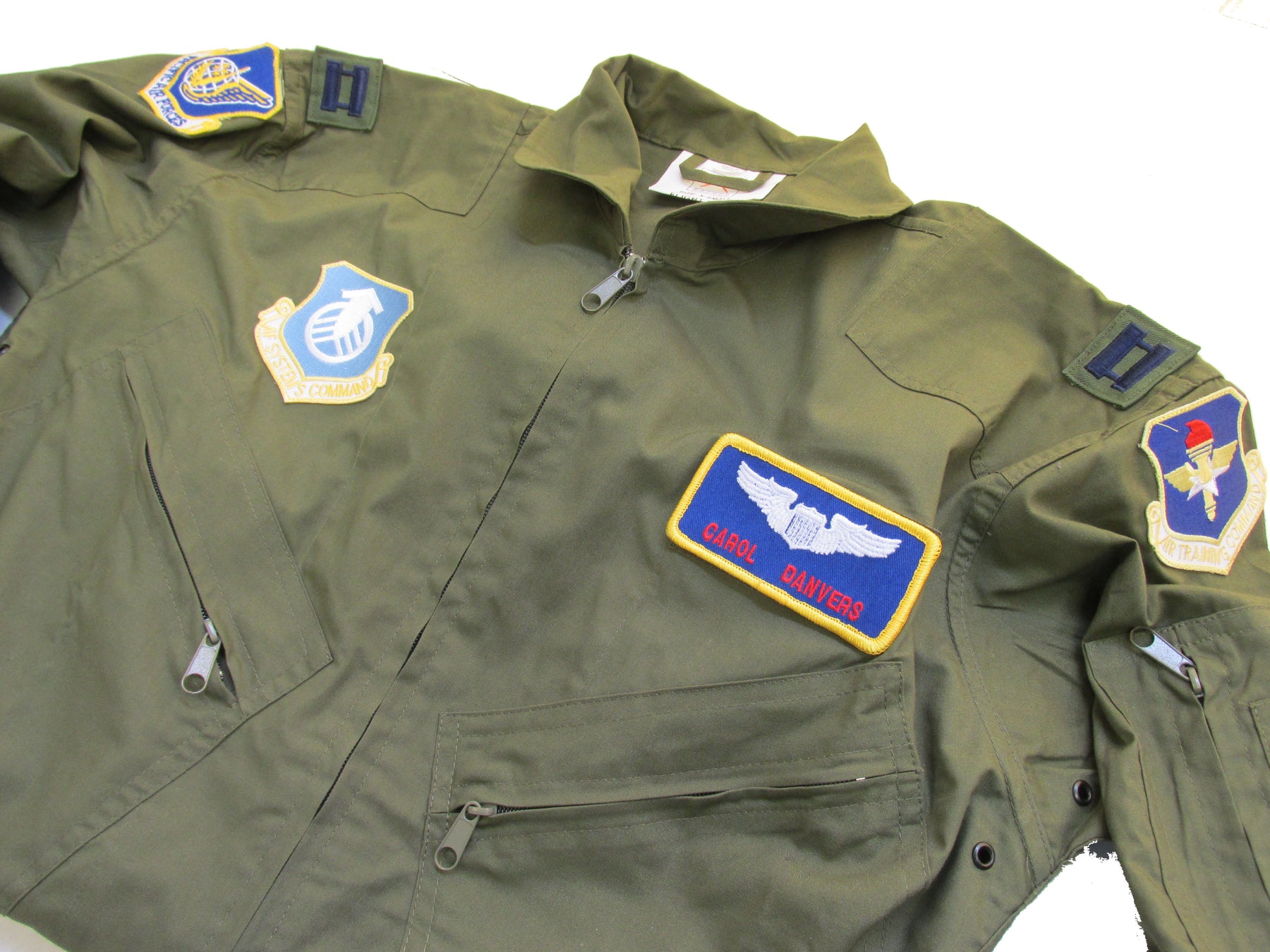 Carol Danvers Air Force Costume - Carol Danvers Cosplay Flight Suit