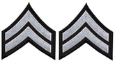Corporal Chevrons - White on Black