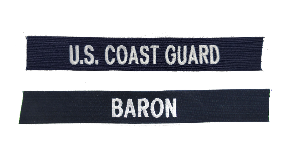 U.S. Coast Guard ODU Name Tape - Ripstop SEW ON
