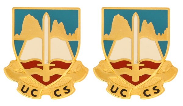 University of Colorado-Colorado Springs ROTC Unit Crest - Pair - UCCS
