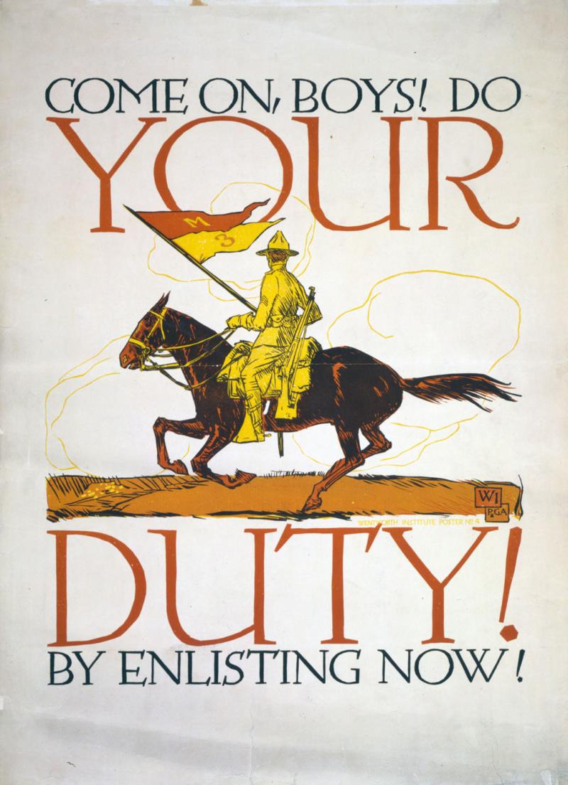 Come On Boys Do Your Duty Poster