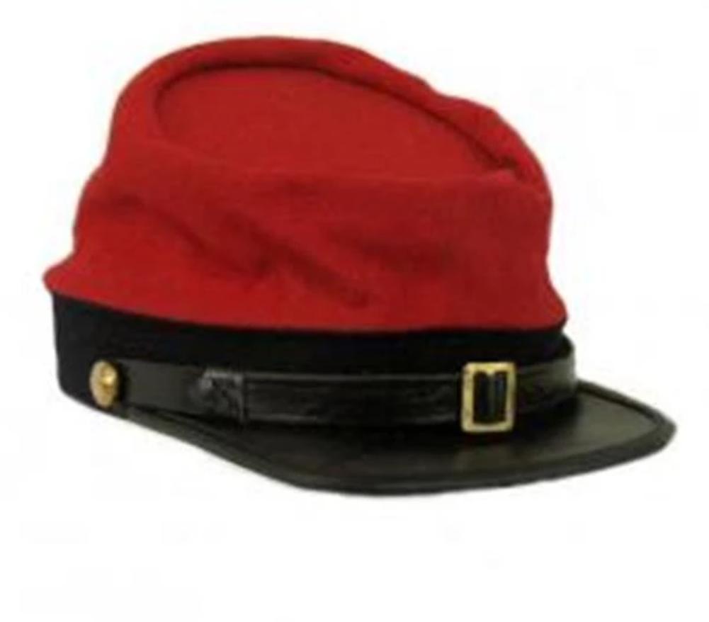 Reproduction Civil War Kepi Cap - Artillery Red