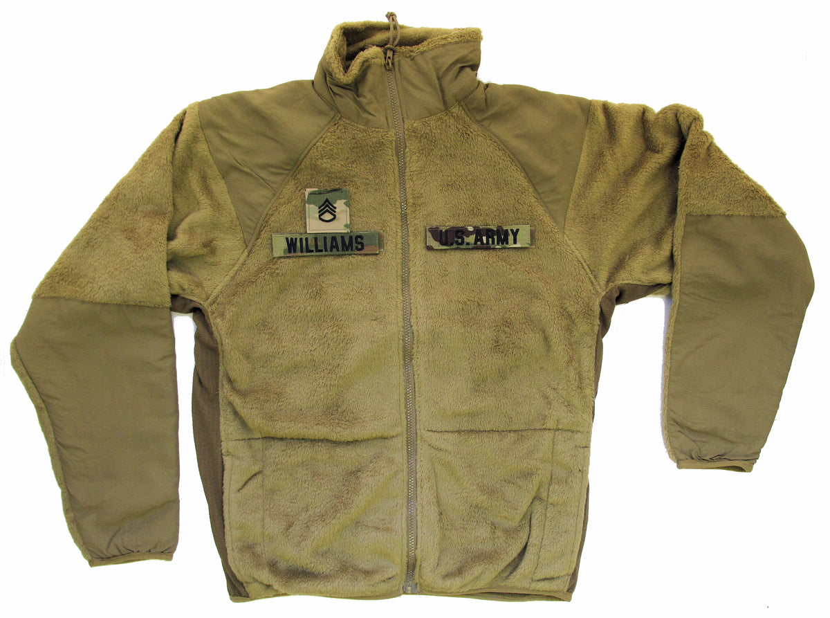 U.S. ARMY OCP Fleece Jacket GEN III ECWCS with Insignia