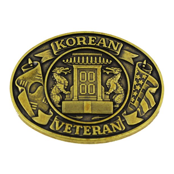 CLEARANCE - Korean Veteran Belt Buckle - Cast Belt Buckle