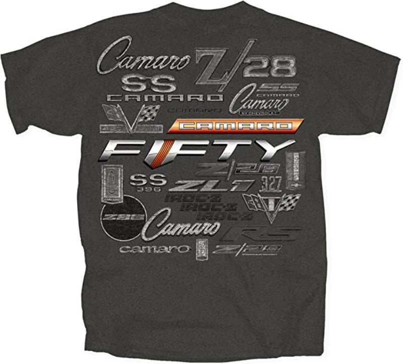 Chevy Camaro 50 Year Logo Insignia T-Shirt