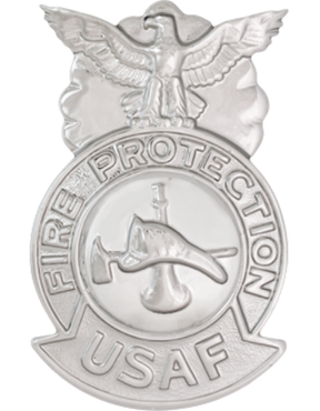 USAF Firefighter Badge Metal Insignia