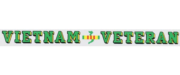 Vietnam Veteran - Window Strip Decal