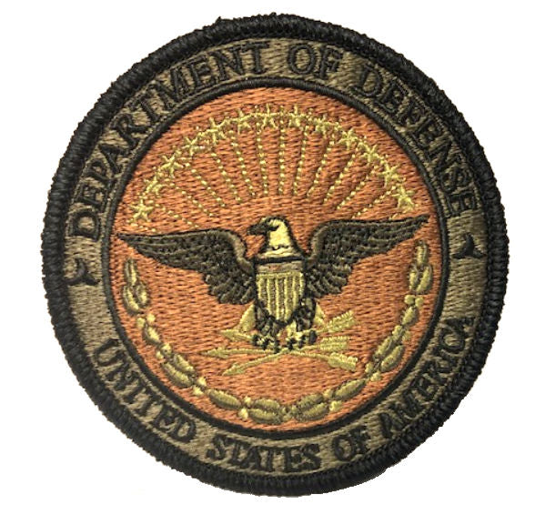 Department of Defense Patch with HOOK Backing