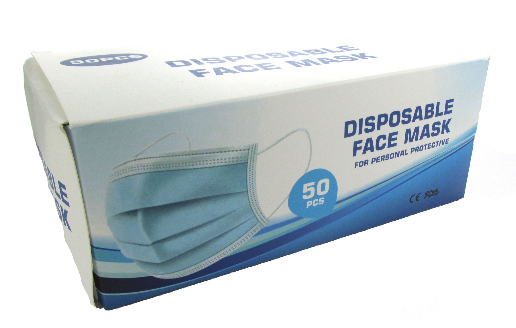 3 Ply Disposable Face Masks - Box of 50