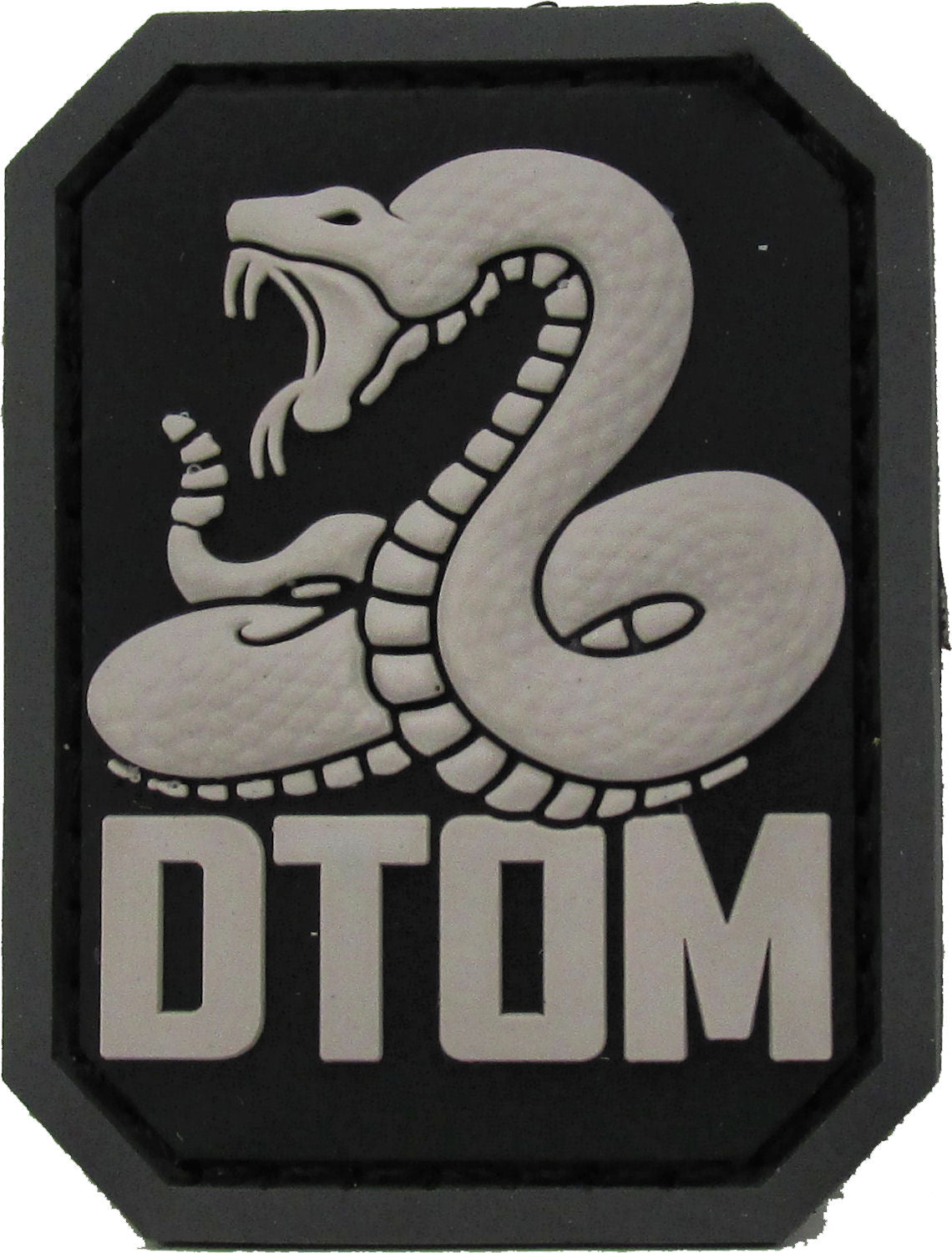VELCRO® BRAND Fastener Morale HOOK Gadsden DTOM Don't Tread On Me Patches  3x2