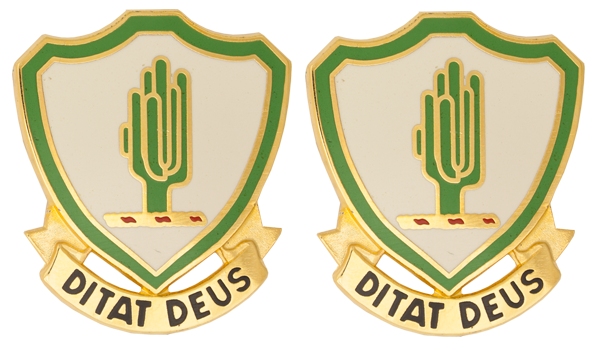 Arizona State Headquarters Army National Guard Unit Crest DUI - 1 PAIR - DITAT DEUS