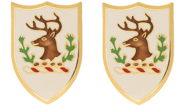 Vermont State Headquarters Army National Guard Unit Crest DUI - 1 PAIR