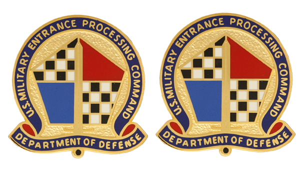 MEPS U.S. Military Entrance Process Command DUI - 1 Pair - DEPARTMENT OF DEFENSE