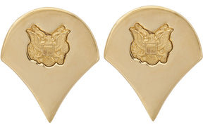 Gold Army Metal Pin on Rank - E-4 Specialist
