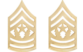 Gold Army Metal Pin on Rank - E-9 Command Sergeant Major