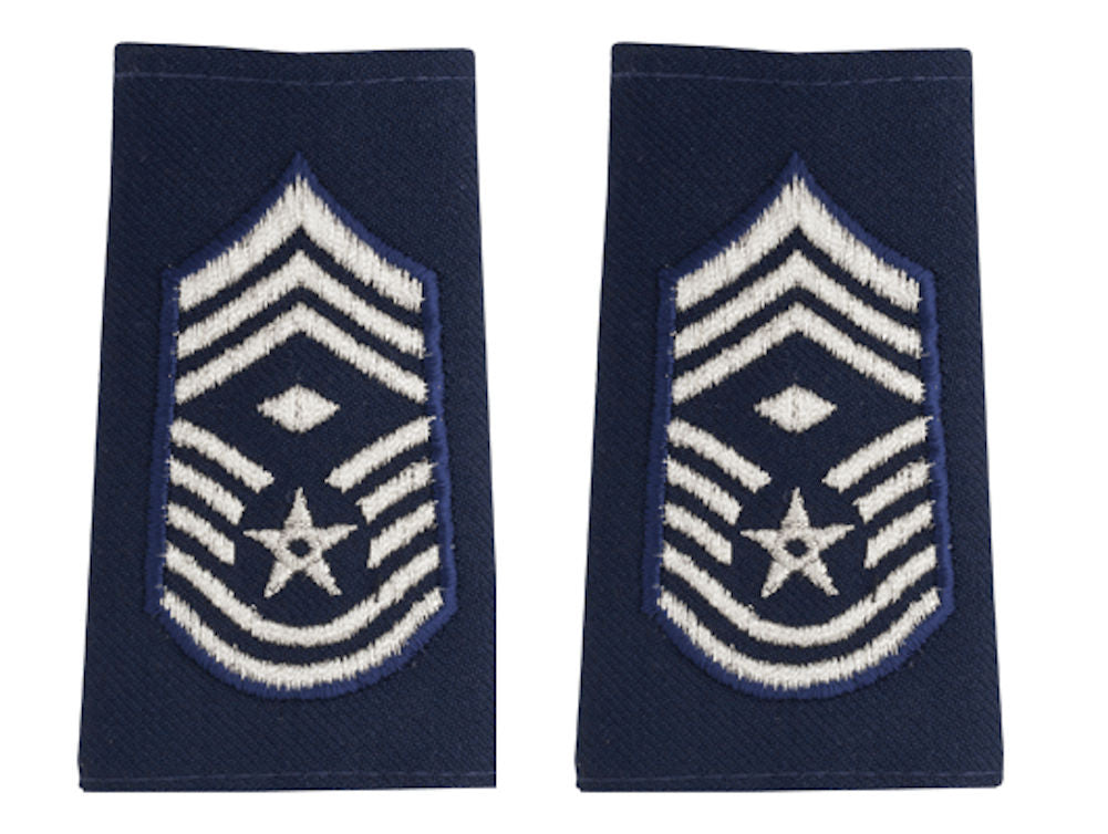 U.S. Air Force Epaulets - Shoulder Marks E-9 Chief Master Sergeant with Diamond