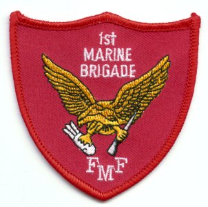 1st Marine Brigade FMF Patch