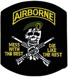 Airborne Mess With The Best Small Patch