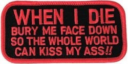When I Die Small Patch