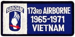 173rd Airborne Vietnam Small Patch