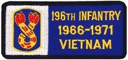 196th Infantry Vietnam Small Patch