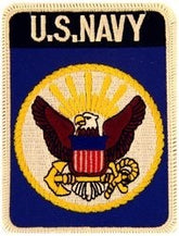 US Navy Vintage Logo Small Patch