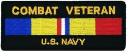 Combat Veteran US Navy Patch