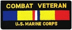 USMC Combat Veteran Small Patch