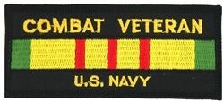 US Navy Vietnam Combat Veteran Small Patch