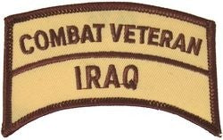 Combat Veteran Iraq Tab Small Patch