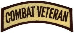 Combat Veteran Tab Novelty Patch - DESERT TAN