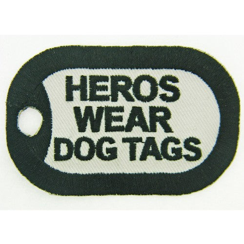 Heros Wear Dog Tags Patch