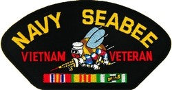 USN Seabees Vietnam Vet Patch
