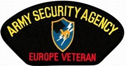 Army Security Agency Europe Veteran Patch