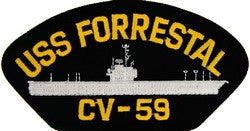 USS FORRESTAL CV-59 PATCH