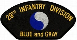 29th Infantry Division Blue and Gray Patch