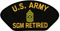US Army SGM Retired Patch