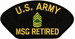 US Army MSG Retired Patch