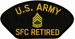 US Army SFC Retired Patch