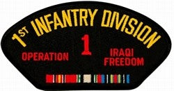 US Army 1st Infantry Division Iraqi Freedom Patch