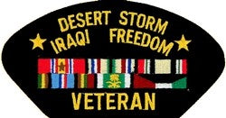 US Army Desert Storm Iraqi Freedom Veteran Patch