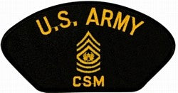U.S. Army CSM Patch