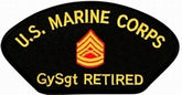 USMC E-7 GY SGT RETIRED PATCH